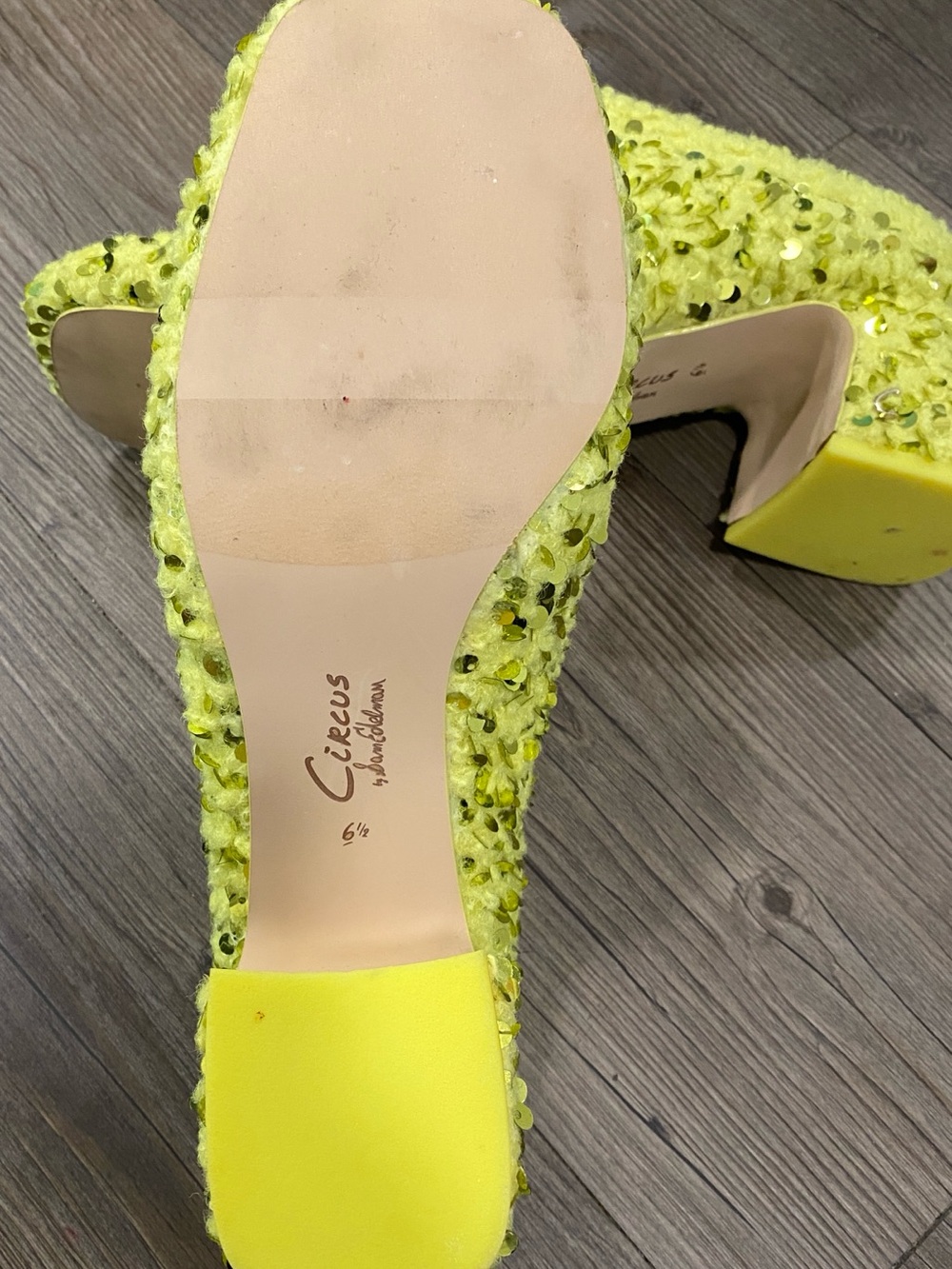 Circus NY by Sam Edelman Orin Mule - in acid line and all over sequins - Picture 7 of 7